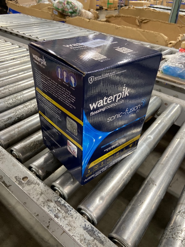 Photo 1 of Waterpik Sonic-Fusion 2.0 Professional Flossing Electric Toothbrush with Water Flosser Combo Two In One, For Daily Gum Care and Cleaning Teeth, Braces, Implants, White SF-04CD010-1, Packaging May Vary