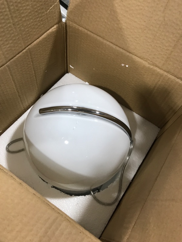 Photo 1 of Lotus Atelier Chrome Bauhaus Light | Retro Mushroom Table Lamp for Room Aesthetic Modern Lighting for Bedroom | Mid Century Modern | Cool Retro Living Room Decor & Bedroom Decor (10.5" H x 9.5" W)