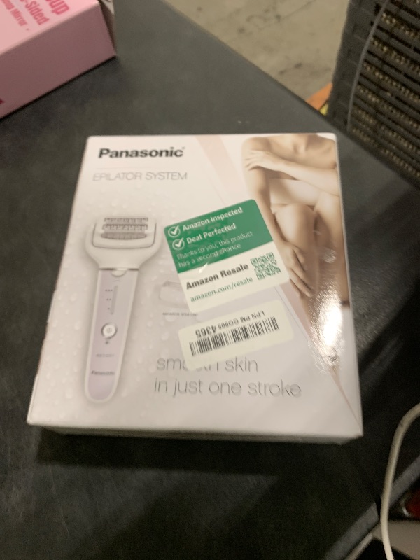 Photo 1 of Panasonic Epilator with Gentle Cap, Electric Hair Removal Tool for Home, 3 Speed Settings, Wet Dry, Washable - ES-EY30