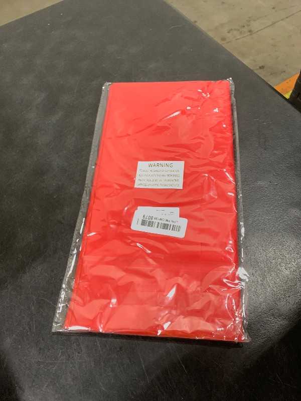 Photo 1 of QIKSION Red Plastic Table Cloth Disposable 2 Pack, 54 x 108 Inch Tablecloths for Valentines, Mothers Day, Birthday Party, Christmas Decorations, Rectangle Table Cover