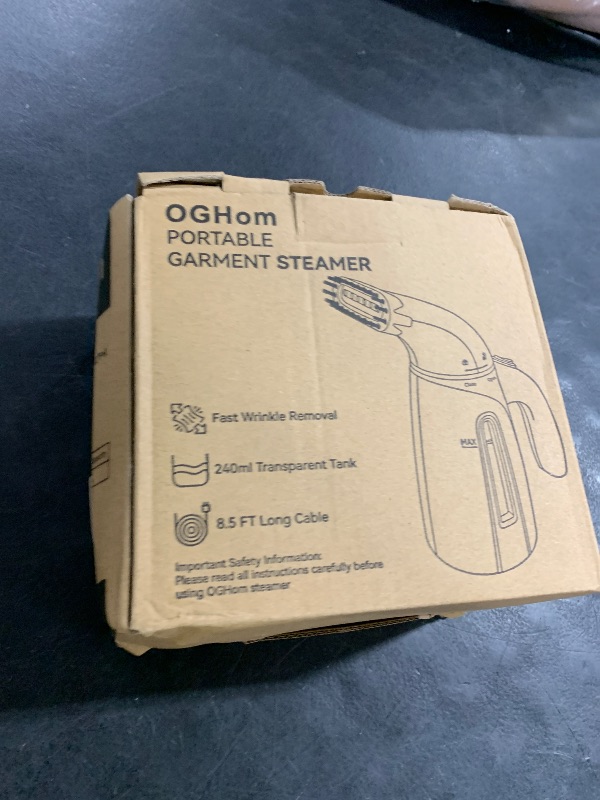 Photo 1 of OGHom Steamer for Clothes, Handheld Clothing Steamer for Garment, 240ml Big Capacity 700W Portable Travel Steam Iron (Midnight Grey)