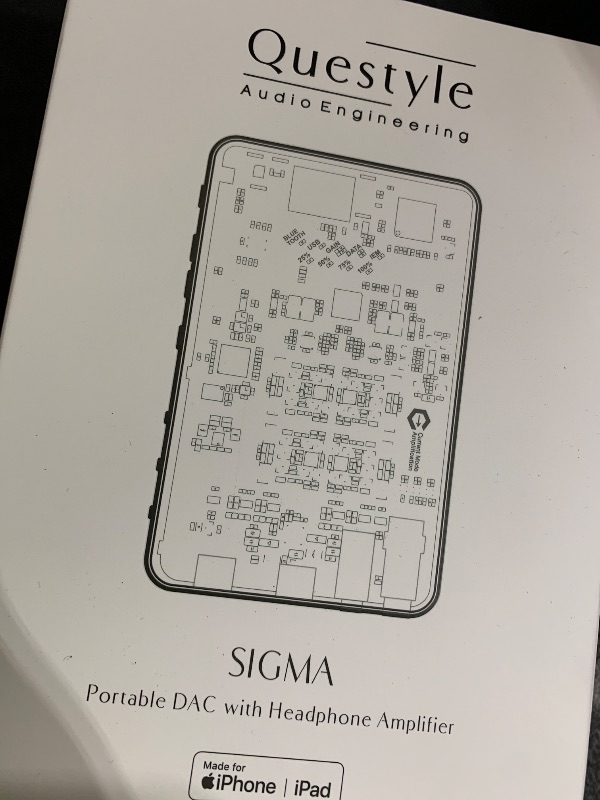 Photo 1 of Questyle Sigma Bluetooth Headphone Amplifier Portable Rechargeable DAC [MFi Certified] Bluetooth 5.4 Receiver with Dual Outputs High Resolution PCM768/DSD512 USB Amps for Smartphones/PC/Laptop