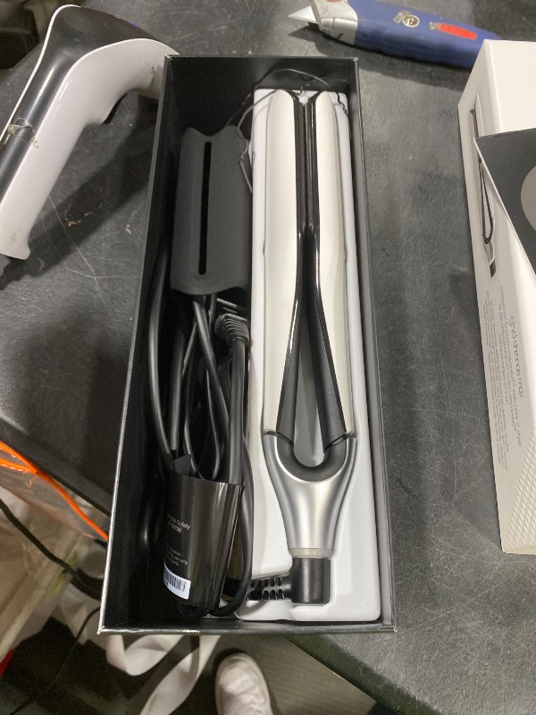Photo 1 of ghd Chronos Styler - 2” Smart Flat Iron Hair Straightener with HD Motion-Responsive Technology, Faster Styling, 24-Hour Results, More Shine, Less Frizz, and No Extreme Heat Damage - White