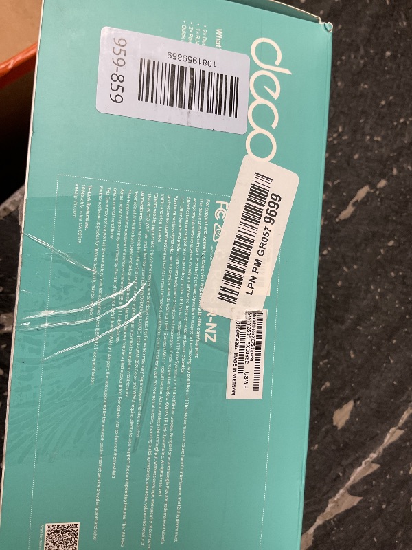 Photo 1 of TP-Link Deco XE75 AXE5400 Tri-Band WiFi 6E Mesh System - Covers up to 5500 Sq.Ft, Replaces WiFi Router and Extender, AI-Driven Mesh, 6GHz Band, 2-Pack