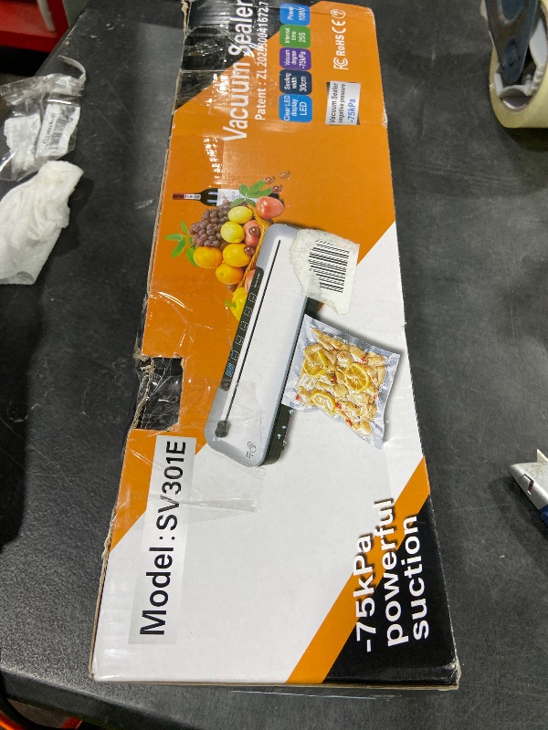Photo 1 of 75KPa Vacuum Sealer w/ 6-in-1, Digital Timer, Cutter, 10Bags