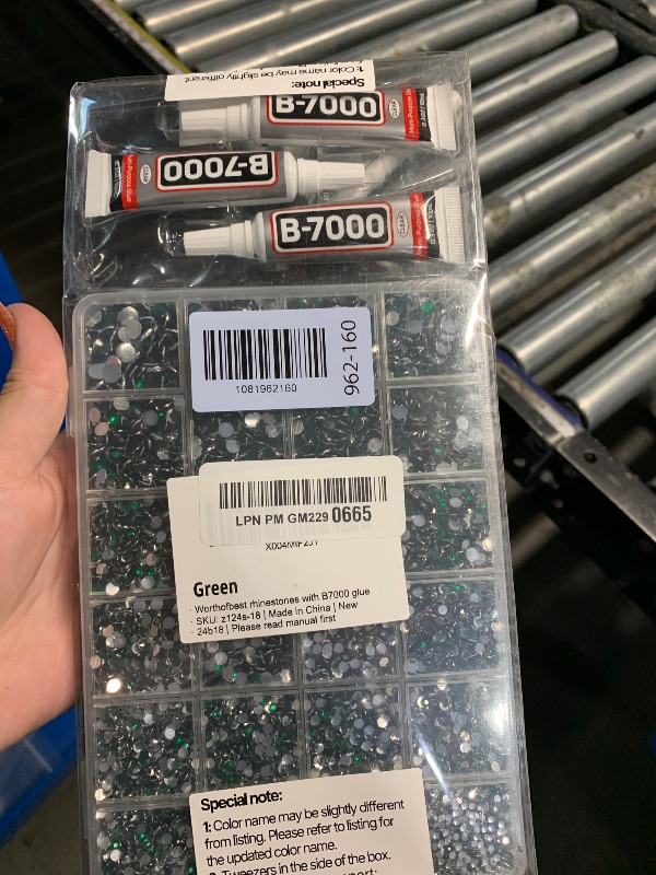Photo 1 of ***STOCK IMAGE FOR REFERENCE***
33000Pcs Emerald Green Rhinestones for Bedazzling, Dark Green Bedazzler Kit with Flatback Craft Crystals and B7000 Glue, 2,3,4,5,6mm Resin Flat Back Diamonds Gems Jewels Stones for Craftings Clothes