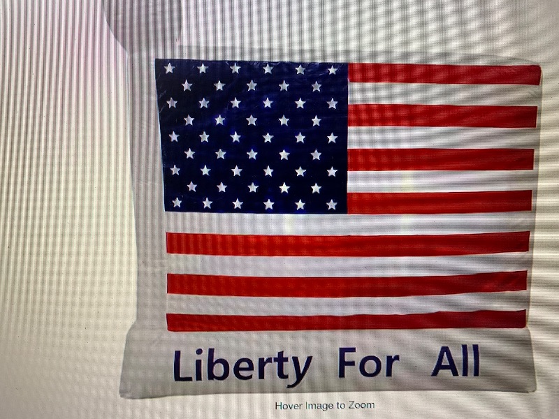 Photo 1 of ***FACTORY SEALED - OPENED FOR INPSECTION*** 6 ft. W American Flag - Liberty for All Outdoor Blow Up Inflatable with Lights 6 PCS
