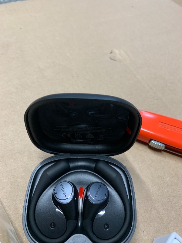 Photo 1 of ***FACTORY SEALED - OPENED FOR INPSECTION***EarFun OpenJump Open Ear Headphones, Wireless Earbuds with Ergonomic Earhook, Hi-Res Sound, LDAC, 4 Mics ENC Call, 42H Playtime, Multipoint Connection, IPX7 Waterproof, Snug Fit for Workout, Running