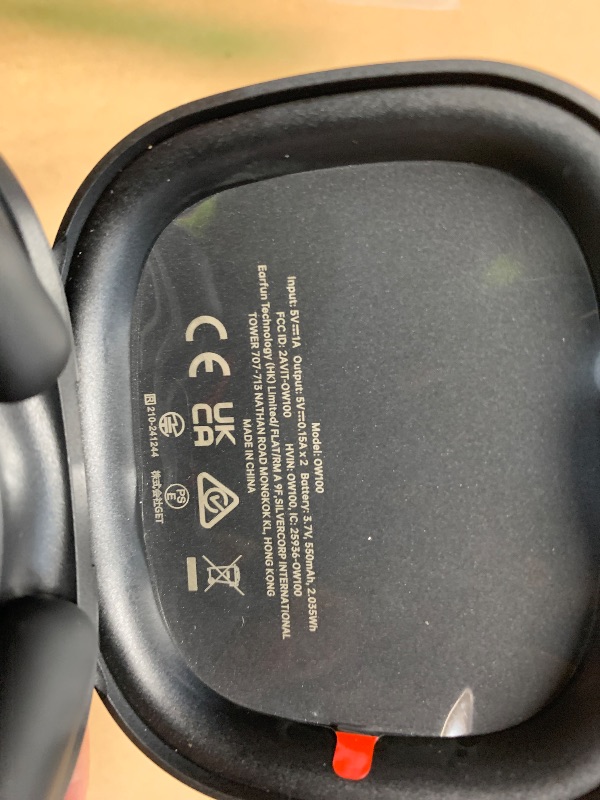 Photo 1 of ***FACTORY SEALED - OPENED FOR INPSECTION***EarFun OpenJump Open Ear Headphones, Wireless Earbuds with Ergonomic Earhook, Hi-Res Sound, LDAC, 4 Mics ENC Call, 42H Playtime, Multipoint Connection, IPX7 Waterproof, Snug Fit for Workout, Running