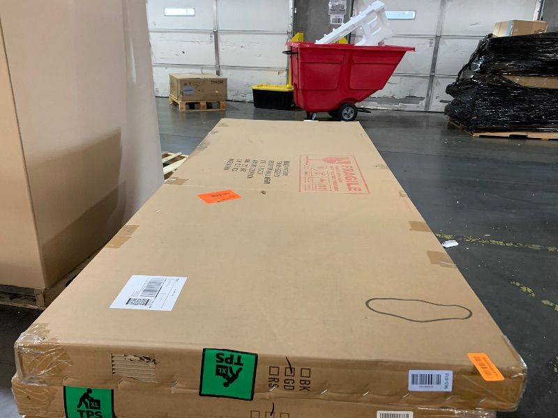 Photo 1 of ***FACTORY SEALED - OPENED FOR INPSECTION***womilous Irregular Mirror Full Length, 63"x22.5" Asymmetrical Wall Mirrors with Gold Metal Frame, Large Organic Shaped Mirror for Entryway Living Room Bedroom Hallway, Horizontal or Vertical Hanging