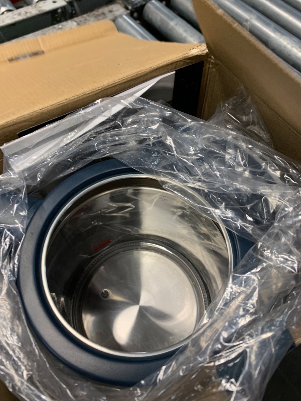 Photo 1 of ***MISSING PARTS***
\ante Alba Electric Tea Kettle with Infuser, No Plastic In Contact With Water, 1.5L Borosilicate Glass, 304 Stainless Steel, 4 Temp Presets, Keep Warm, Cordless, Auto Shut-Off, Midnight Blue