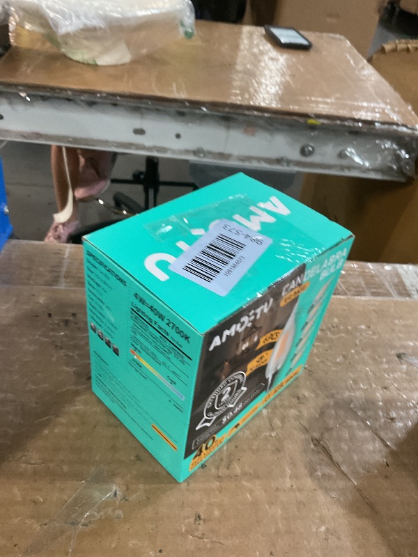 Photo 1 of ***MISSING PARTS***
AMDTU E12 40 Watt Equivalent Frosted Small Base LED Bulb Candelabra Candle CA10 Dimmable Chandelier Light Ideal for Dining Rooms Living Rooms and bedrooms Long Lasting Light for Cozy Settings