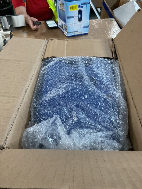Photo 1 of **MISSING POWER CORD, NEEDS CLEANING** Iceblue Mini Fridge, 7 Liter /9 Cans Skincare Fridge with Belt, AC Plug & 12V Car Charger Dual-use Small Refrigerator, Compact & Portable Refrigerator for Car, Dorm, Travel, Picnic, Gift (Blue)