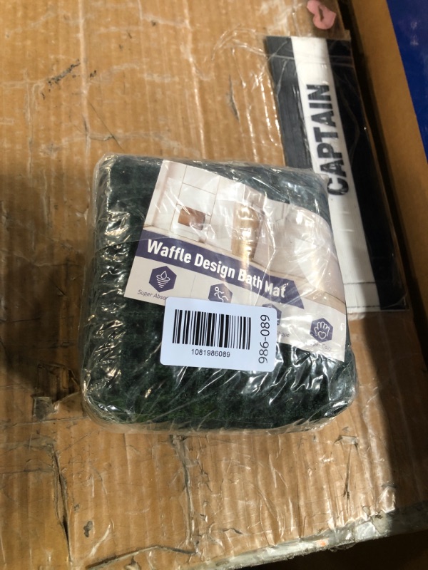 Photo 1 of ***MISSING PARTS***
Waffle Bath Mat, Modern Woven Absorbent Non Slip Bathroom Rugs, Machine Washable Bath Rugs, Quick-Drying Bathroom Mats, Boho Tassel Style Suitable For Bathroom Floor, Green, 24"X17"+36"X24"+48"X24"