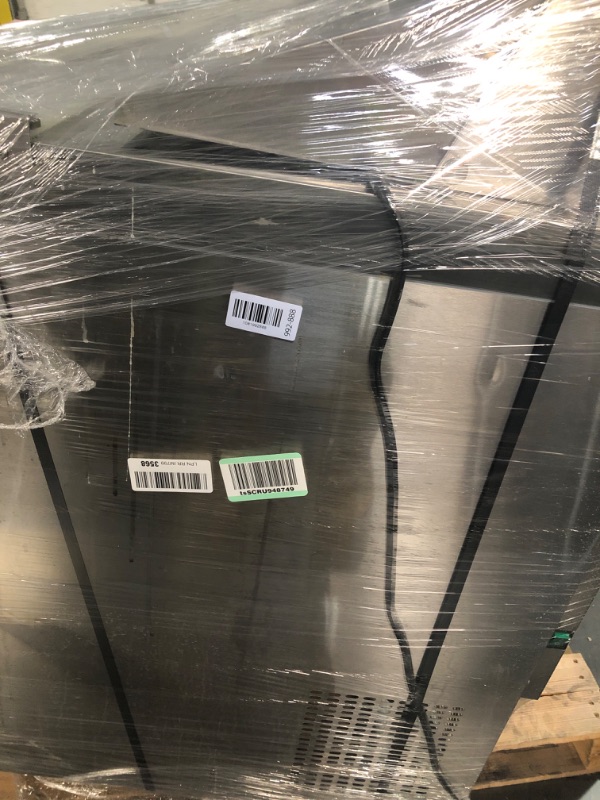 View 3 of **PARTS ONLY** ECEVT 48" W Commercial Refrigerator Sandwich Salad Prep Table Refrigerator Stainless Steel with 12 Pans, Kitchen Equipment for Restaurant, Bar, Shop, Buffet, etc