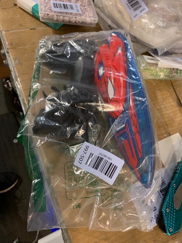 Photo 1 of **MISSING CHARGER**Fullware Spider Hero RC Boat, 2.4GHz Remote Control Boat with LED Lights for Kids, Pool Toy with 2 Rechargeable Batteries, Spray Function, and Low Battery Alarm for Boys & Girls