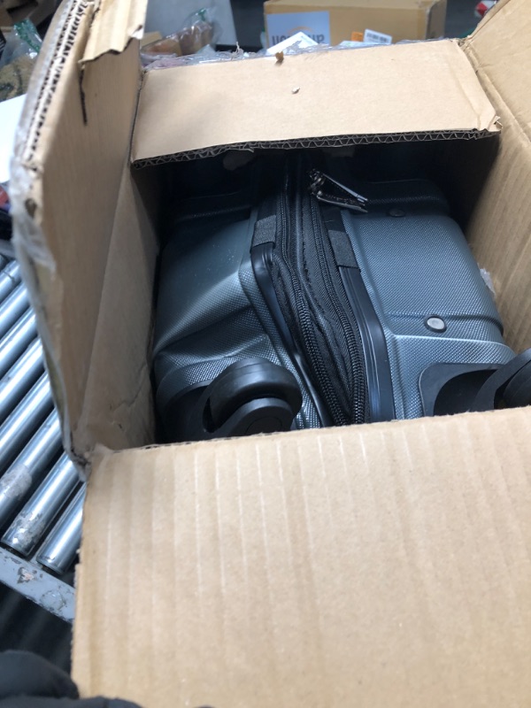 Photo 1 of ***DAMAGED - SEE NOTES/PICTURES***Wrangler Astral Hardside Luggage, Dark Shadow, 22-Inch Carry-On