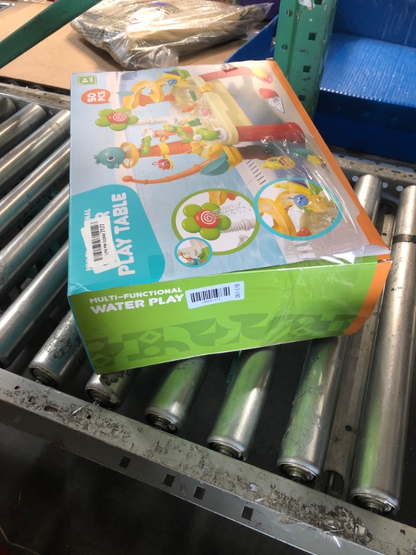 Photo 1 of ***MISSING PARTS***
Bosmsd Upgraded Toddler Sand Water Table Toy with Electric Water Pump, Kids Sand Water with Faucet/Play Food Accessories/Fishing Toy, Kitchen Play Sink Toys for Girl Boy Age 3+