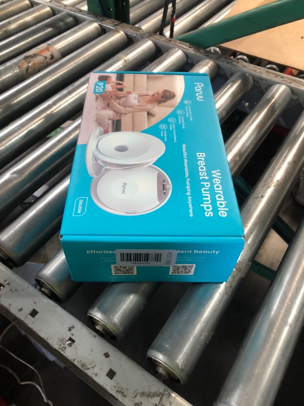 Photo 1 of ***FACTORY SEALED - OPENED FOR INSPECTION***Paruu P20 Hands-Free Wearable Electric Breast Pump - 4 Modes & 12 Suction Levels, 19/21/24mm Double-Sealed Flanges, Visible Milk Volume & Pumping Time, Lightweight Portable (2 Pack, Light Green)
