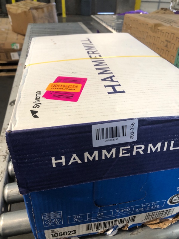 Photo 1 of ***FACTORY SEALED***Hammermill Printer Paper, 20 lb Copy Paper, 11 x 17-5 Ream (2,500 Sheets) - 92 Bright, Made in the USA, 105023C