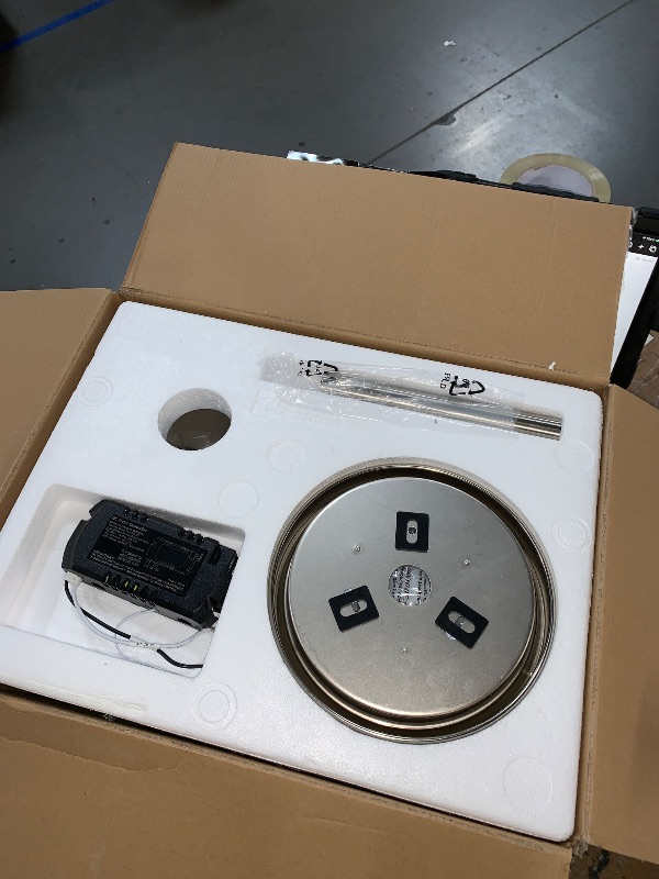 Photo 1 of ***MISSING PARTS***
Glowivia 52 Inch Ceiling Fan with Lights and Remote, Smart APP Control, Dimmable with All-Setting Memory, Quiet DC Motor Reversible Blades, Damp Rated Modern Ceiling Fan for Bedroom Patio Living Room