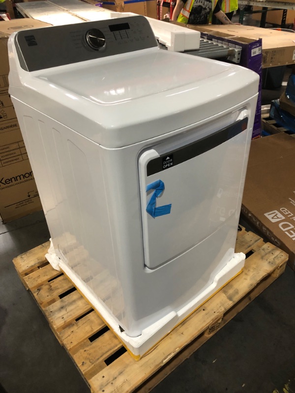 View 4 of ***TRUCK/TRAILER PICKUP ONLY***
Kenmore 7.0 cu. ft. Front Load Electric Dryer - with Guard to Reduce Wrinkles & Static - Smart Sensor Drying - LED - White