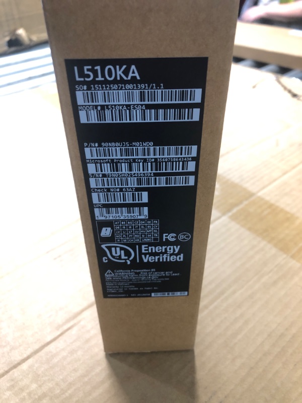 Photo 1 of ***FACTORY SEALED - OPENED FOR INSPECTION***
ASUS 15.6” Vivobook Go Slim Laptop, Thin & Portable for Student Study, Intel Dual Core N4500, 4GB RAM, 128GB SSD, Windows 11, Star Black, L510KA-ES04