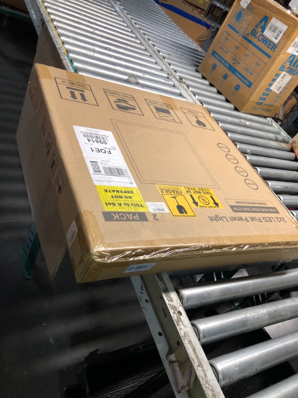 Photo 1 of ***FACTORY SEALED - OPENED FOR INSPECTION***kadision 2x2 LED Flat Panel Light, 50W/45W/40W/30W/25W Adjustable, 5000K/4000K/3500K Selectable, 5500LM 0-10V Dimmable Drop Ceiling Lights, 100-277V ETL-Listed, 2-Pack