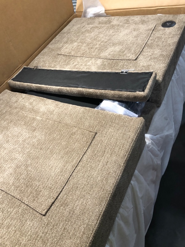 Photo 1 of ***STOCK PHOTO REFERENCE ONLY*** missing boxes
Trygoal 77" Convertible Queen Sofa Bed with USB Port & Side Pockets, Brown