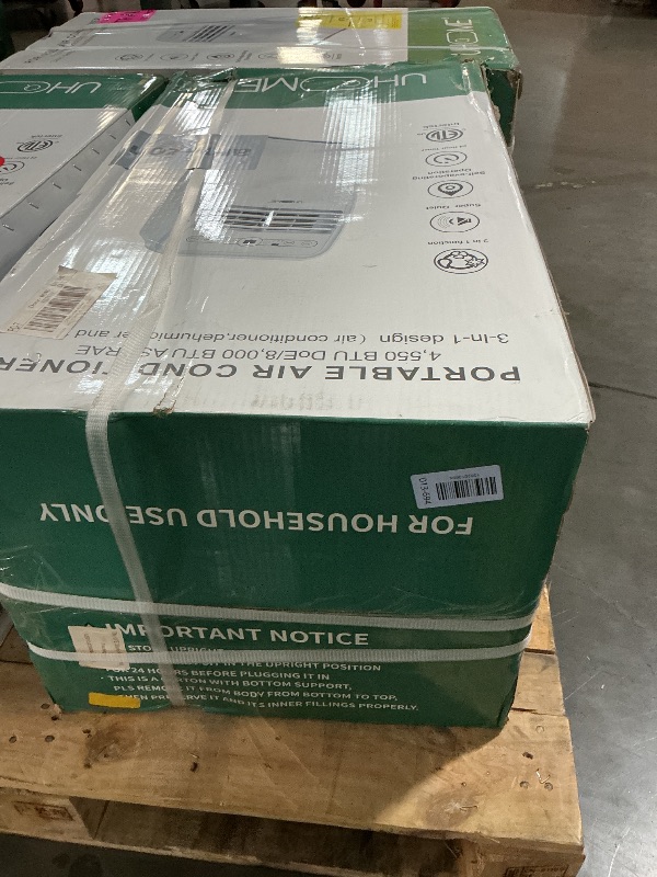 Photo 1 of ***FACTORY SEALED***
Uhome Portable Air Conditioner, 8000 BTU Compact AC Unit with Cooling, Dehumidifier, Fan, Remote Control and Window Mount Kit Included, White
