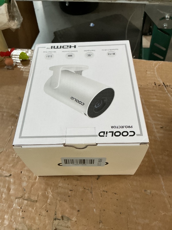 Photo 1 of [Built-in Apps & 2026 Upgraded] Mini Projector Support 4K 1080P Auto Keystone 180° Rotatable with WiFi 6 and Bluetooth 5.4, Projector Portable Compatibile with HDMI/TV Stick/Memory Stick/Laptop-White