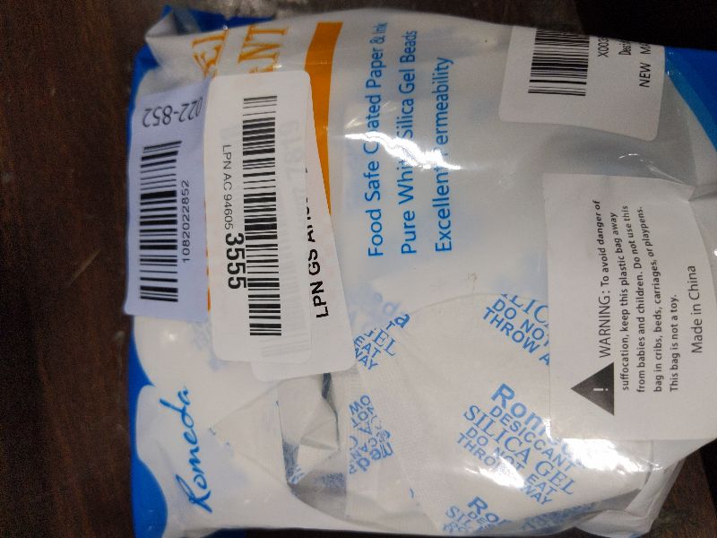 View 2 of 15 Pcs 20 Gram Silica Gel Packs, Transparent Desiccant, Desiccant Packets for Storage, Moisture Packs for Spices Jewelry Shoes Boxes Electronics Storage