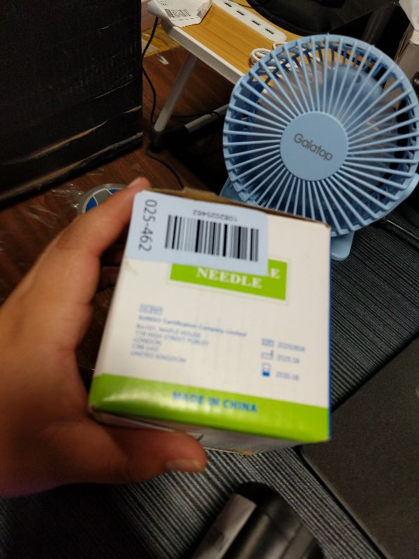 Photo 1 of 16 Gauge 1.25 Inch Disposable Needles with Caps for Scientific and Lab Dispensing, Individually Wrapped, Box of 100