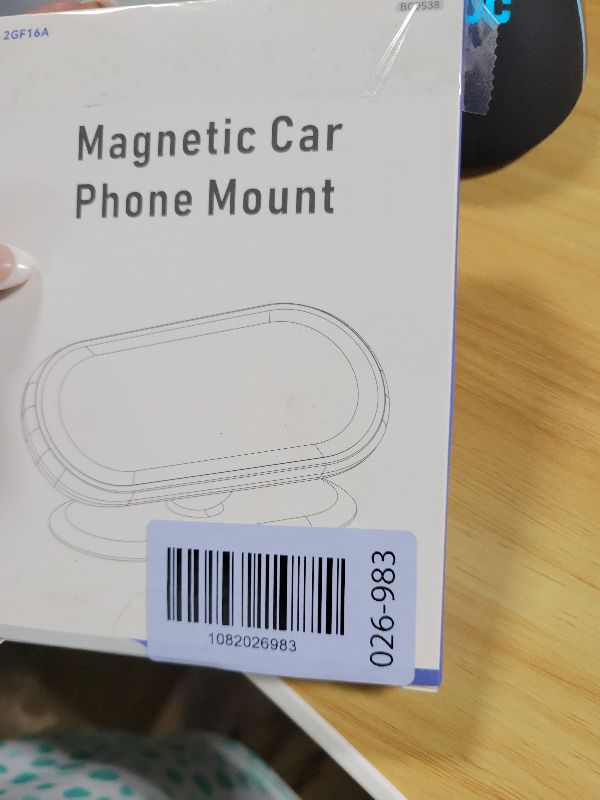 Photo 1 of ?2-Pack? Magnetic Phone Holder for car, [ Super Strong Magnet ] [ with 4 Metal Plate ] Cell Phone carmount for iPhone Magnetic [ 360° Rotation ] Universal Dashboard Adhesive Car Magnetic Phone Mount