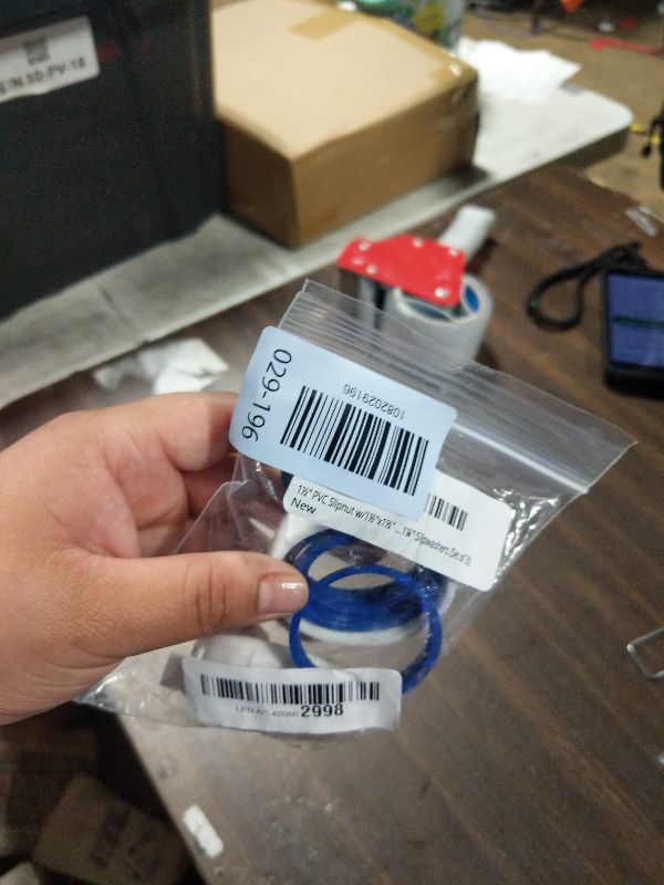 Photo 1 of 1½" PVC Slipnut w/1½"x1½" & 1½"x1¼" Slipwashers (Set of 3)