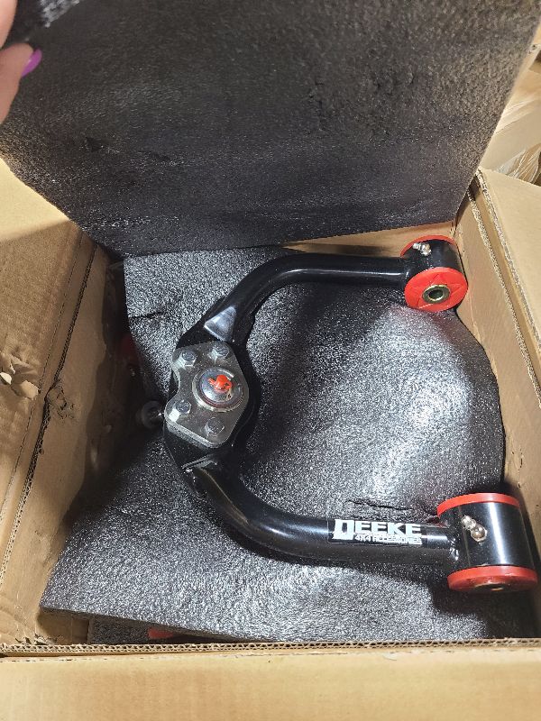 Photo 1 of 1-4" Lift Front Upper Control Arms Compatible with for Lifted Grand Cherokee (WK) & Jeep Commander (XK) 2005-2010, 1-4" Lift Adjustable Front Control Arms Tubular Steel w/Ball Joints?Black?