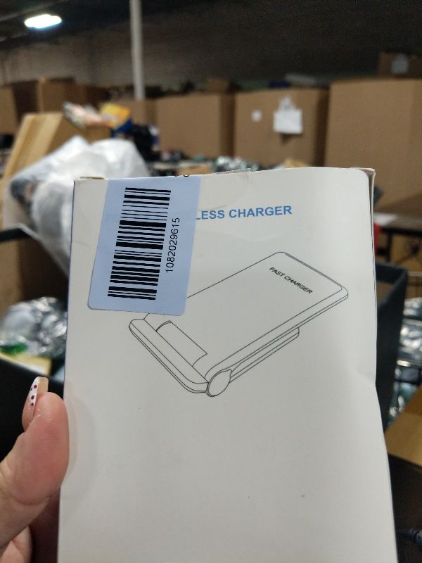 Photo 1 of 2 in 1 Wireless Charger,Foldable 20W Fast Wireless Charging Stand Compatible with iPhone 17/16/16 Pro/15/14/X/AirPods,Dual Phone Induction Charge Station for Samsung,Pixel,Xperia,LG(No Plug)