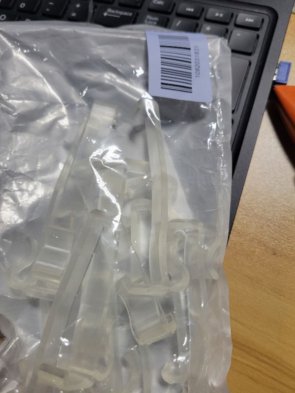 Photo 1 of 12 Pcs Valance Clips for Blinds 3.25 Inch Clear Window Blind Hidden Valances Clips for Horizontal Window Blinds Valance