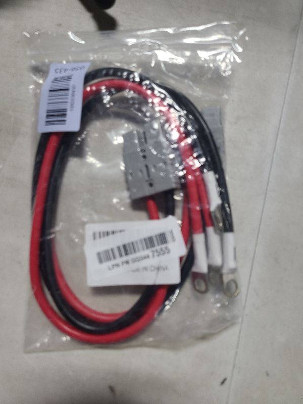 Photo 1 of 2 Pcs 50A Battery Quick Connector, Anderson Connector 50A Kit, 7AWG 600V 1.64ft Battery Cables with M8 Terminal, Quick Connectors for RV, Sightseeing Cars, Motors, Transfer Forklift, Golf Carts
