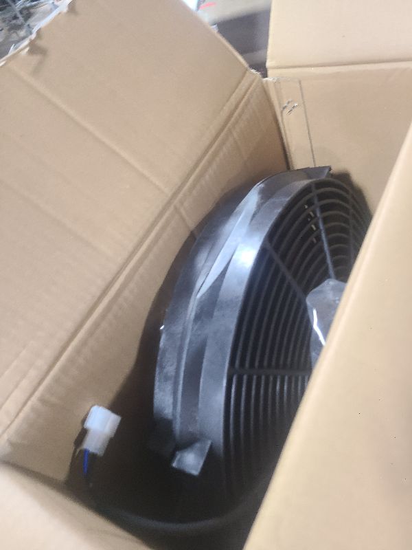 Photo 1 of 16" Slim Fan Push Pull Electric Radiator Cooling Fan Universal High Performance 12V 120W Motor with Fan Mounting Kit-Black (2 Pack)
