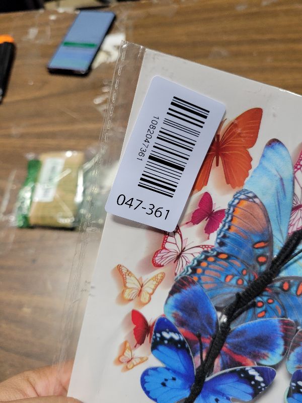Photo 1 of 12 PCS Artificial Fabric Butterflies, 2 Sizes Reusable Butterly Crafts Decor, DIY 3D Butterfly Decorations for Fake Flowers Floral Nursery Wedding Tea Party Birthday Easter Spring. (Blue01 Medium)