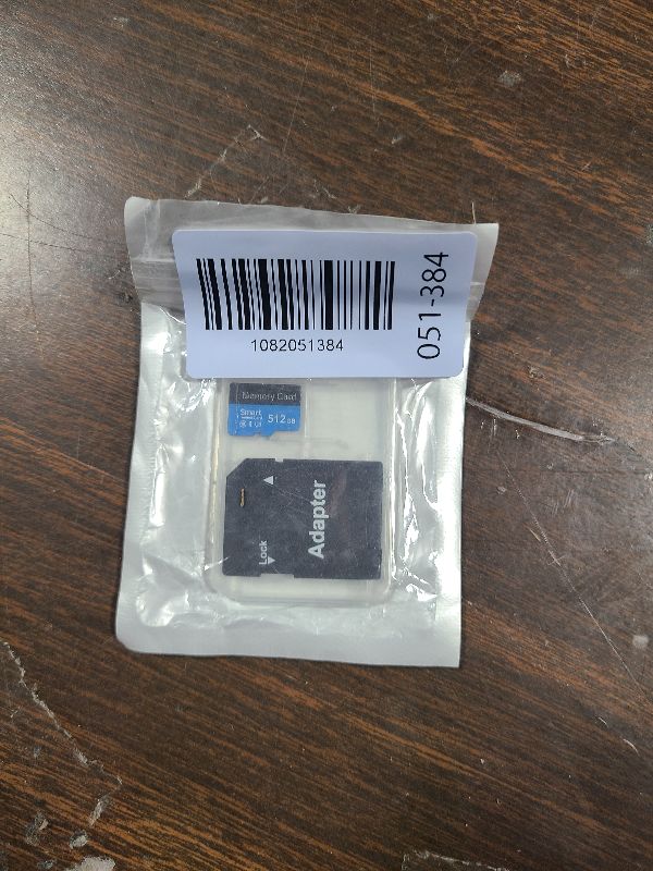 Photo 1 of 1 Pack TF Card 512GB with Adapter, High Speed Memory Card, UHS-I C10 A1 Memory TF Card for Tablet/Mobile Phone/Camera/Car Audio/Game Console (Blue 512GB)