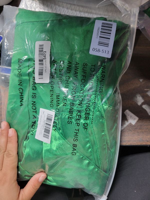 Photo 1 of 10-Pack Emerald Green Satin Table Runner 12 x 108 Inch Long Bright and Smooth Silk Fabric Table Runner for Wedding Banquet Birthday Party Decoration