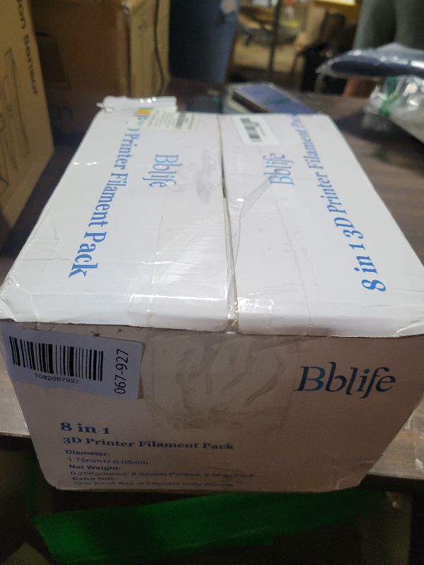 Photo 1 of 1.75mm 8 Spools Popular Colors 3D Printer PLA Filament Bundle Pack: Black White Red Blue Yellow Orange Limegreen SkyBlue, Each Spool 250g, Widely Compatible, Total 2Kg 3D Printing Filament