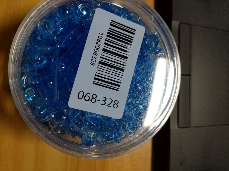 Photo 1 of 200 Pcs Mini Pacifiers Baby Shower Games, 0.86'' Acrylic Pacifiers in Clear Jar, Chupones para Baby Shower Pacifier for Party Favors, Table Scatter, Gender Reveal Decoration DIY Craft(Blue)