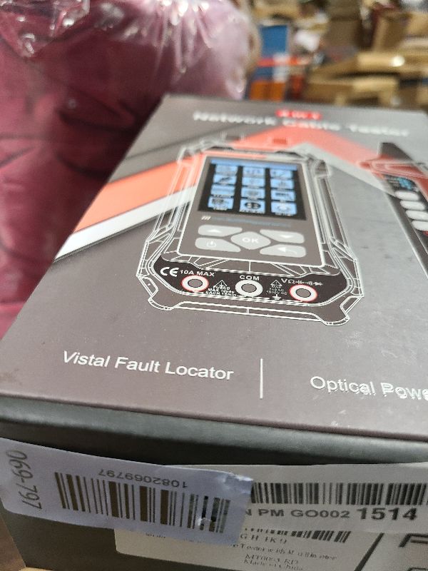 Photo 1 of 11 In 1 Network Cable Tester with 60000 Digit Multimeter 7 Wavelengths OPM 10Km/10mW VFL 600M Measurable Length 100 Records Tool Kit for CAT5 CAT6 Telephone Ethernet RJ11 RJ45 PoE Wire Tracer NCV, Red
