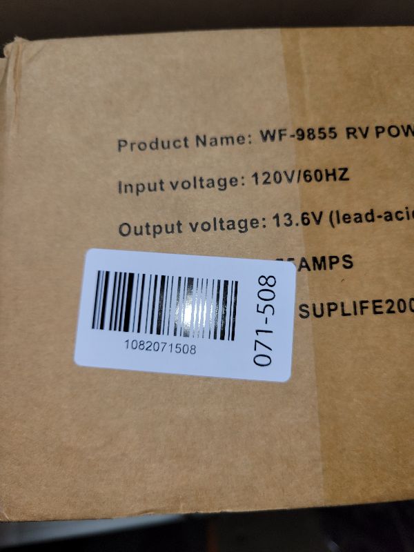 Photo 1 of 2026 Upgrade WF-9855,55 Amp RV Power Converter for Lead-Acid Battery,Compatible with WF-9855,WF-9855-AD,WF-9855-AD-CB&Other WF-9800 Series Power Converter