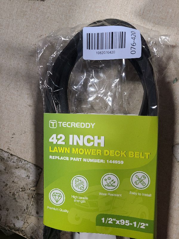 View 2 of 144959 Mower Deck Belt for Craftsman 42 Inch 532144959 LT1000 LT2000 DLT3000 DYT4000 Husqvarna Poulan AYP Ariens Riding Lawn Mower, 1/2" X 95.5"