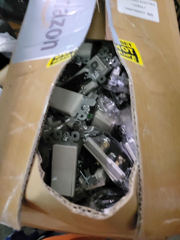 Photo 1 of (50 Pack) CML Decorator Wall Light Switch, Single Pole Switch, 15A 120/277V, 3-Year Warranty, White