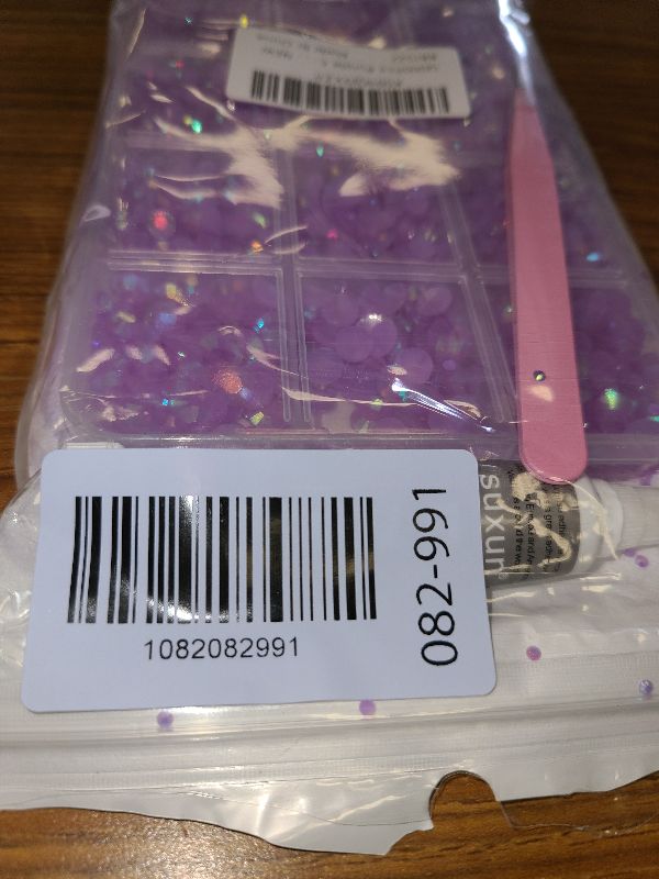 Photo 1 of 12000Pcs Purple Color Rhinestones for Bedazzling Kit, 2/3/4/5/6mm Mix Sizes Jelly Bedazzling Resin Gems, Purple Color Gems Bedazzling for Crafting, Flatback Resin Rhinestones for Craft DIY Face Makeup